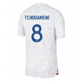 Herren Fußballbekleidung Frankreich Aurelien Tchouameni #8 Auswärtstrikot WM 2022 Kurzarm